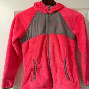 Pink and Gray Fleece Jacket